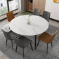 Modern 1/4/5/7 Pieces Dining Set Sintered Stone Top Dining Furniture Clearhalo 'Dining Room Sets' 'Dining Tables & Seating' 'dining_room_set' 'furn' 'furn_dining_room_set' 'Furniture' 'furniture_dining_room_set' 'Kitchen & Dining Furniture' 'kitchen&dining_furn' 'kitchen' 4576466