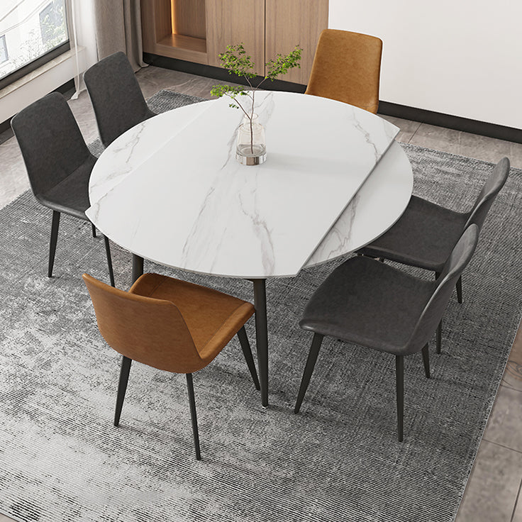 Modern 1/4/5/7 Pieces Dining Set Sintered Stone Top Dining Furniture Clearhalo 'Dining Room Sets' 'Dining Tables & Seating' 'dining_room_set' 'furn' 'furn_dining_room_set' 'Furniture' 'furniture_dining_room_set' 'Kitchen & Dining Furniture' 'kitchen&dining_furn' 'kitchen' 4576468