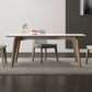 Modern 1/4/5 Pieces Dining Sintered Stone Dining Table Set with Wooden Legs for Home Clearhalo 'Dining Room Sets' 'Dining Tables & Seating' 'dining_room_set' 'furn' 'furn_dining_room_set' 'Furniture' 'furniture_dining_room_set' 'Kitchen & Dining Furniture' 'kitchen&dining_furn' 'kitchen' 4576495