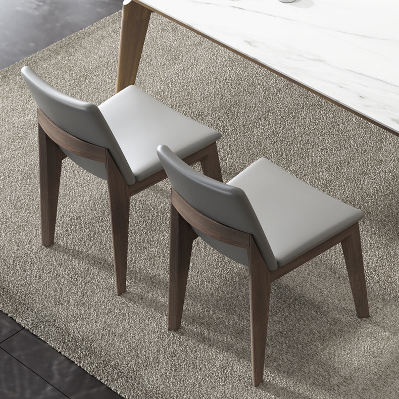 Modern 1/4/5 Pieces Dining Sintered Stone Dining Table Set with Wooden Legs for Home Clearhalo 'Dining Room Sets' 'Dining Tables & Seating' 'dining_room_set' 'furn' 'furn_dining_room_set' 'Furniture' 'furniture_dining_room_set' 'Kitchen & Dining Furniture' 'kitchen&dining_furn' 'kitchen' 4576507