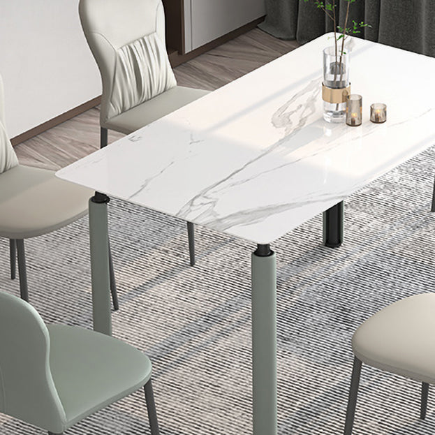 Scandinavian Style 1/2/5/7 Rectangle Dining Room Table Set for Home Use Clearhalo 'Dining Room Sets' 'Dining Tables & Seating' 'dining_room_set' 'furn' 'furn_dining_room_set' 'Furniture' 'furniture_dining_room_set' 'Kitchen & Dining Furniture' 'kitchen&dining_furn' 'kitchen' 4576523