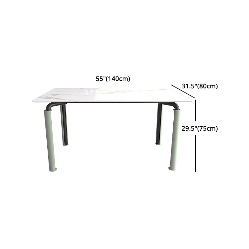 Scandinavian Style 1/2/5/7 Rectangle Dining Room Table Set for Home Use Clearhalo 'Dining Room Sets' 'Dining Tables & Seating' 'dining_room_set' 'furn' 'furn_dining_room_set' 'Furniture' 'furniture_dining_room_set' 'Kitchen & Dining Furniture' 'kitchen&dining_furn' 'kitchen' 4576527