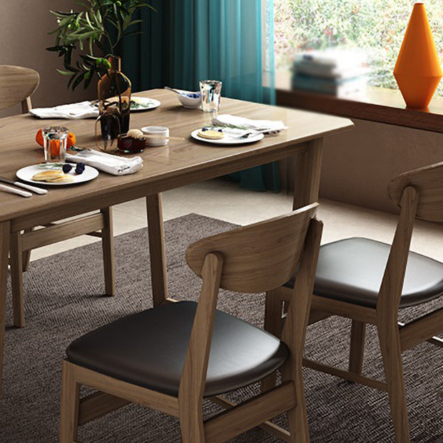 Modern Design 1/2/5/7 Pieces Furniture Solid Wood Dining Table and Chairs for Kitchen Clearhalo 'Dining Room Sets' 'Dining Tables & Seating' 'dining_room_set' 'furn' 'furn_dining_room_set' 'Furniture' 'furniture_dining_room_set' 'Kitchen & Dining Furniture' 'kitchen&dining_furn' 'kitchen' 4576538