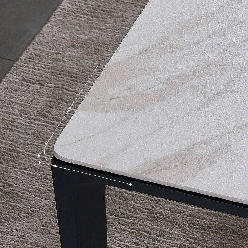 Minimalist 1/4/5 Pieces Sintered Stone Dining Table Set Rectangle Dining Room Set Clearhalo 'Dining Room Sets' 'Dining Tables & Seating' 'dining_room_set' 'furn' 'furn_dining_room_set' 'Furniture' 'furniture_dining_room_set' 'Kitchen & Dining Furniture' 'kitchen&dining_furn' 'kitchen' 4576552