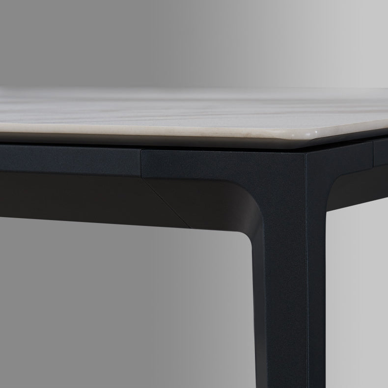 Minimalist 1/4/5 Pieces Sintered Stone Dining Table Set Rectangle Dining Room Set Clearhalo 'Dining Room Sets' 'Dining Tables & Seating' 'dining_room_set' 'furn' 'furn_dining_room_set' 'Furniture' 'furniture_dining_room_set' 'Kitchen & Dining Furniture' 'kitchen&dining_furn' 'kitchen' 4576553