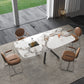 Contemporary 1/3/4/5/6 Pieces Dinette Set Rectangle Dining Room Table with Leather Chairs Clearhalo 'Dining Room Sets' 'Dining Tables & Seating' 'dining_room_set' 'furn' 'furn_dining_room_set' 'Furniture' 'furniture_dining_room_set' 'Kitchen & Dining Furniture' 'kitchen&dining_furn' 'kitchen' 4576567