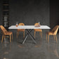 Contemporary 1/3/4/5/6 Pieces Dinette Set Rectangle Dining Room Table with Leather Chairs Clearhalo 'Dining Room Sets' 'Dining Tables & Seating' 'dining_room_set' 'furn' 'furn_dining_room_set' 'Furniture' 'furniture_dining_room_set' 'Kitchen & Dining Furniture' 'kitchen&dining_furn' 'kitchen' 4576574
