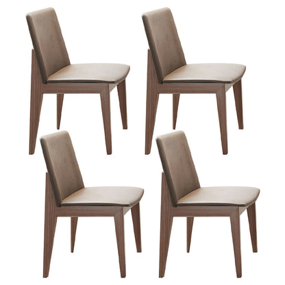 Modern Style 1/3/4/5 Pieces Dining Set Sintered Stone Dining Table Set for Kitchen 4 Brown Chairs Clearhalo 'Dining Room Sets' 'Dining Tables & Seating' 'dining_room_set' 'furn' 'furn_dining_room_set' 'Furniture' 'furniture_dining_room_set' 'Kitchen & Dining Furniture' 'kitchen&dining_furn' 'kitchen' 4576600