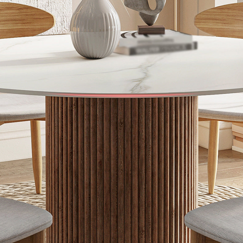 Modern Style 1/4/5/7 Pieces Dining Set Sintered Stone Dining Table Set for Kitchen Clearhalo 'Dining Room Sets' 'Dining Tables & Seating' 'dining_room_set' 'furn' 'furn_dining_room_set' 'Furniture' 'furniture_dining_room_set' 'Kitchen & Dining Furniture' 'kitchen&dining_furn' 'kitchen' 4576623