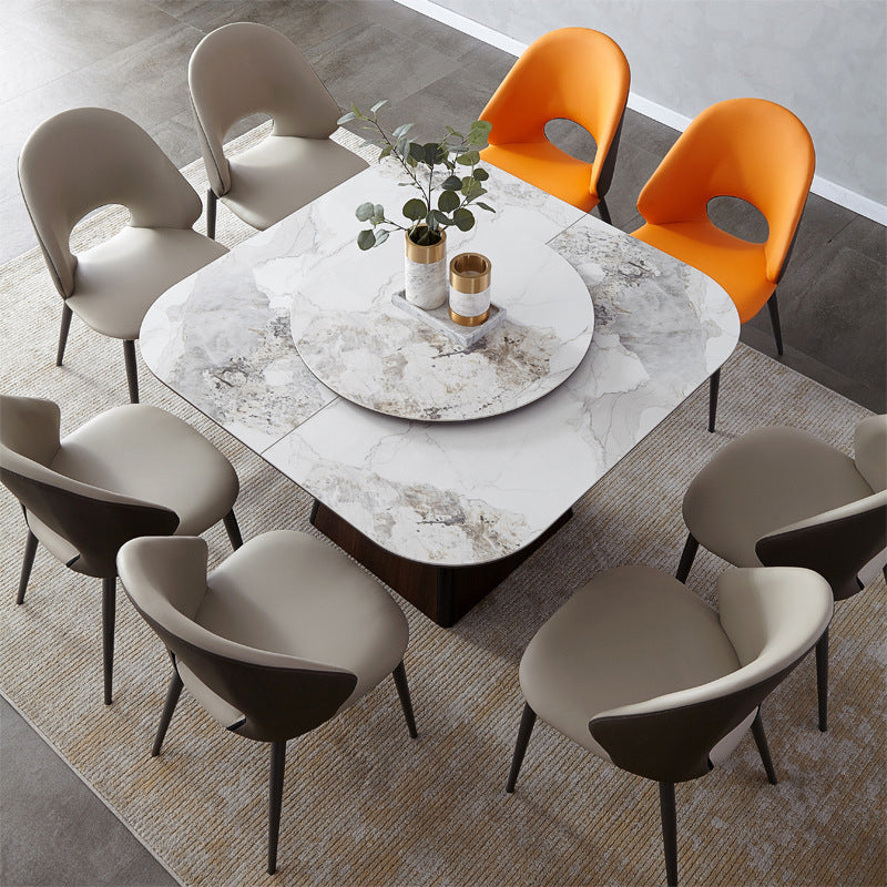 Modern Style 1/4/5/9 Pieces Dining Set Sintered Stone Dining Table Set for Kitchen Clearhalo 'Dining Room Sets' 'Dining Tables & Seating' 'dining_room_set' 'furn' 'furn_dining_room_set' 'Furniture' 'furniture_dining_room_set' 'Kitchen & Dining Furniture' 'kitchen&dining_furn' 'kitchen' 4576663