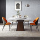 Modern Style 1/4/5/9 Pieces Dining Set Sintered Stone Dining Table Set for Kitchen 5 Pieces: Table, 4 Chairs Clearhalo 'Dining Room Sets' 'Dining Tables & Seating' 'dining_room_set' 'furn' 'furn_dining_room_set' 'Furniture' 'furniture_dining_room_set' 'Kitchen & Dining Furniture' 'kitchen&dining_furn' 'kitchen' 4576665