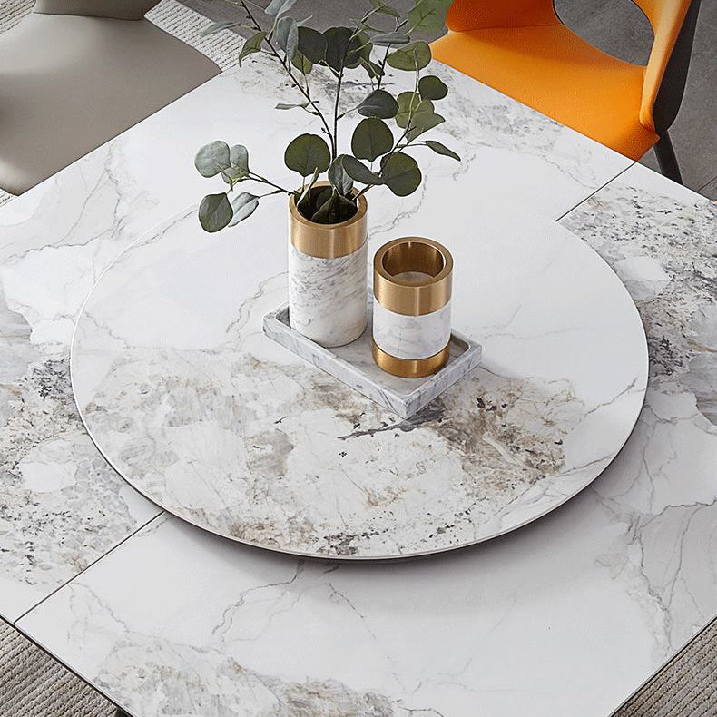 Modern Style 1/4/5/9 Pieces Dining Set Sintered Stone Dining Table Set for Kitchen Clearhalo 'Dining Room Sets' 'Dining Tables & Seating' 'dining_room_set' 'furn' 'furn_dining_room_set' 'Furniture' 'furniture_dining_room_set' 'Kitchen & Dining Furniture' 'kitchen&dining_furn' 'kitchen' 4576668