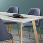 Glam 1/4/5 Pieces Dining Set Rectangle Sintered Stone Dining Table for Home Use Clearhalo 'Dining Room Sets' 'Dining Tables & Seating' 'dining_room_set' 'furn' 'furn_dining_room_set' 'Furniture' 'furniture_dining_room_set' 'Kitchen & Dining Furniture' 'kitchen&dining_furn' 'kitchen' 4576702