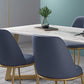 Glam 1/4/5 Pieces Dining Set Rectangle Sintered Stone Dining Table for Home Use Clearhalo 'Dining Room Sets' 'Dining Tables & Seating' 'dining_room_set' 'furn' 'furn_dining_room_set' 'Furniture' 'furniture_dining_room_set' 'Kitchen & Dining Furniture' 'kitchen&dining_furn' 'kitchen' 4576703