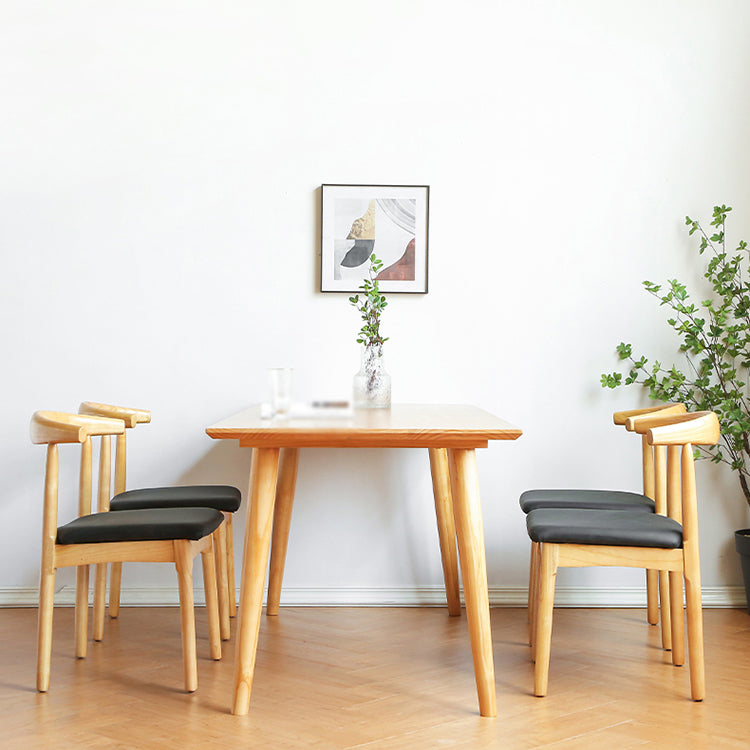 Modern 1/3/5/7 Pieces Dining Set Solid Wood Dining Table Set Clearhalo 'Dining Room Sets' 'Dining Tables & Seating' 'dining_room_set' 'furn' 'furn_dining_room_set' 'Furniture' 'furniture_dining_room_set' 'Kitchen & Dining Furniture' 'kitchen&dining_furn' 'kitchen' 4576727