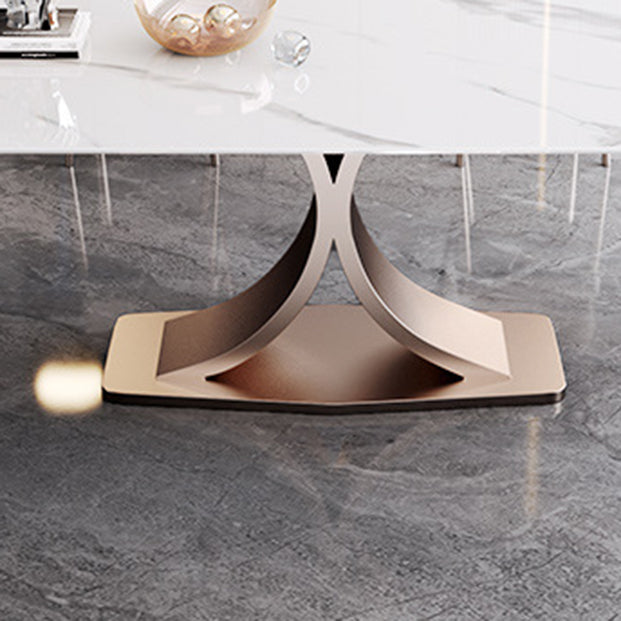 Contemporary 1/4/5/6 Pieces Dining Set Sintered Stone Dining Room Set Clearhalo 'Dining Room Sets' 'Dining Tables & Seating' 'dining_room_set' 'furn' 'furn_dining_room_set' 'Furniture' 'furniture_dining_room_set' 'Kitchen & Dining Furniture' 'kitchen&dining_furn' 'kitchen' 4576745