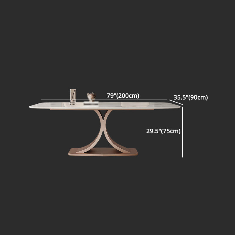 Contemporary 1/4/5/6 Pieces Dining Set Sintered Stone Dining Room Set Clearhalo 'Dining Room Sets' 'Dining Tables & Seating' 'dining_room_set' 'furn' 'furn_dining_room_set' 'Furniture' 'furniture_dining_room_set' 'Kitchen & Dining Furniture' 'kitchen&dining_furn' 'kitchen' 4576751