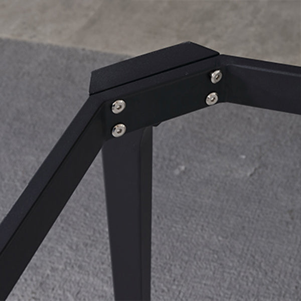 Rectangle 4 Legs Industrial Table Sintered Stone Fixed Table for Kitchen Clearhalo ' dining_table' 'Dining Tables & Seating' 'Dining Tables' 'furn' 'furn_dining_table' 'Furniture' 'furniture_dining_table' 'Kitchen & Dining Furniture' 'kitchen&dining_furn' 'kitchen' 'kitchen_dining_table' 4576815
