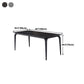 Rectangle 4 Legs Industrial Table Sintered Stone Fixed Table for Kitchen Clearhalo ' dining_table' 'Dining Tables & Seating' 'Dining Tables' 'furn' 'furn_dining_table' 'Furniture' 'furniture_dining_table' 'Kitchen & Dining Furniture' 'kitchen&dining_furn' 'kitchen' 'kitchen_dining_table' 4576819