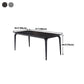 Rectangle 4 Legs Industrial Table Sintered Stone Fixed Table for Kitchen Clearhalo ' dining_table' 'Dining Tables & Seating' 'Dining Tables' 'furn' 'furn_dining_table' 'Furniture' 'furniture_dining_table' 'Kitchen & Dining Furniture' 'kitchen&dining_furn' 'kitchen' 'kitchen_dining_table' 4576820