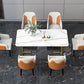 Traditional Luxury Rectangle Dining Table Double Pedestal Dinner Table Clearhalo ' dining_table' 'Dining Tables & Seating' 'Dining Tables' 'furn' 'furn_dining_table' 'Furniture' 'furniture_dining_table' 'Kitchen & Dining Furniture' 'kitchen&dining_furn' 'kitchen' 'kitchen_dining_table' 4576845