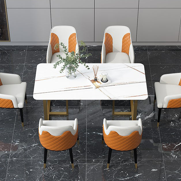 Traditional Luxury Rectangle Dining Table Double Pedestal Dinner Table Clearhalo ' dining_table' 'Dining Tables & Seating' 'Dining Tables' 'furn' 'furn_dining_table' 'Furniture' 'furniture_dining_table' 'Kitchen & Dining Furniture' 'kitchen&dining_furn' 'kitchen' 'kitchen_dining_table' 4576845