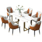 Traditional Luxury Rectangle Dining Table Double Pedestal Dinner Table Clearhalo ' dining_table' 'Dining Tables & Seating' 'Dining Tables' 'furn' 'furn_dining_table' 'Furniture' 'furniture_dining_table' 'Kitchen & Dining Furniture' 'kitchen&dining_furn' 'kitchen' 'kitchen_dining_table' 4576846