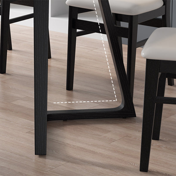 Industrial Rectangle Dining Table Ash Solid Wood Table with Double Pedestal Base Clearhalo ' dining_table' 'Dining Tables & Seating' 'Dining Tables' 'furn' 'furn_dining_table' 'Furniture' 'furniture_dining_table' 'Kitchen & Dining Furniture' 'kitchen&dining_furn' 'kitchen' 'kitchen_dining_table' 4576877
