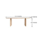 Oval Double Pedestal Modern Table Solid Wood Fixed Table for Home Use Clearhalo ' dining_table' 'Dining Tables & Seating' 'Dining Tables' 'furn' 'furn_dining_table' 'Furniture' 'furniture_dining_table' 'Kitchen & Dining Furniture' 'kitchen&dining_furn' 'kitchen' 'kitchen_dining_table' 4576890