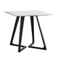Sintered Stone Dining Table Industrial Double Pedestal Table for Dining Room Square 35.4"L x 35.4"W x 29.5"H Without Chairs Clearhalo ' dining_table' 'Dining Tables & Seating' 'Dining Tables' 'furn' 'furn_dining_table' 'Furniture' 'furniture_dining_table' 'Kitchen & Dining Furniture' 'kitchen&dining_furn' 'kitchen' 'kitchen_dining_table' 4576914