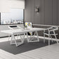 Rectangle Double Pedestal Luxury Style Dining Table Fixed Table with Solid Wood Clearhalo ' dining_table' 'Dining Tables & Seating' 'Dining Tables' 'furn' 'furn_dining_table' 'Furniture' 'furniture_dining_table' 'Kitchen & Dining Furniture' 'kitchen&dining_furn' 'kitchen' 'kitchen_dining_table' 4576966