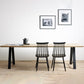 Rectangle Double Pedestal Glam Dining Table Solid Wood Fixed Table Clearhalo ' dining_table' 'Dining Tables & Seating' 'Dining Tables' 'furn' 'furn_dining_table' 'Furniture' 'furniture_dining_table' 'Kitchen & Dining Furniture' 'kitchen&dining_furn' 'kitchen' 'kitchen_dining_table' 4576983
