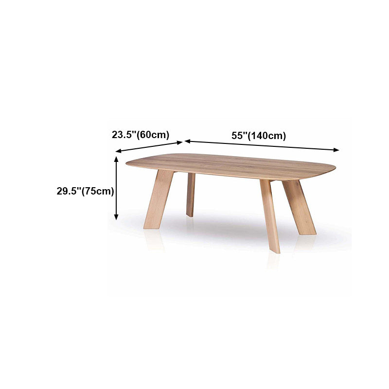 Rectangle Dining Table Solid Wood Table Luxury Style with 4 Legs Clearhalo ' dining_table' 'Dining Tables & Seating' 'Dining Tables' 'furn' 'furn_dining_table' 'Furniture' 'furniture_dining_table' 'Kitchen & Dining Furniture' 'kitchen&dining_furn' 'kitchen' 'kitchen_dining_table' 4577005