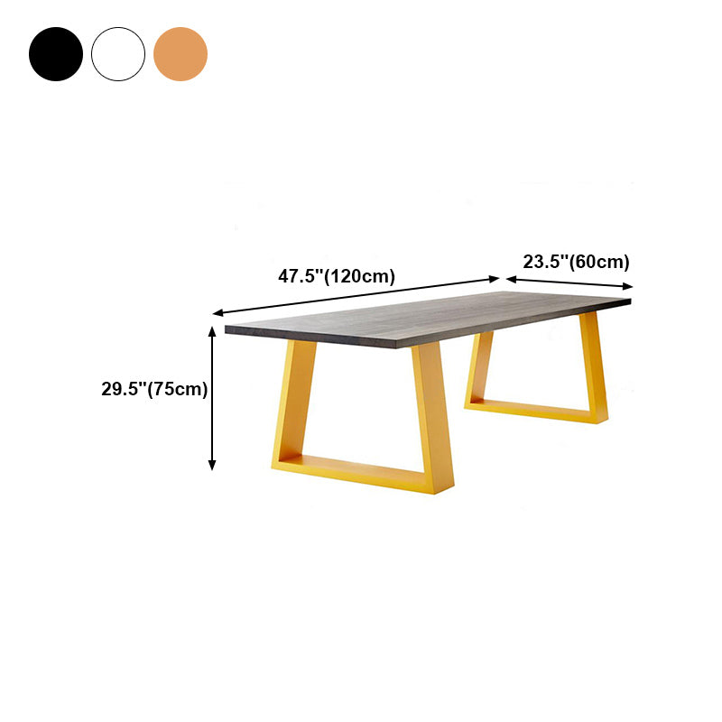 Rectangle Dining Table Pine Solid Wood Table Luxury with Double Pedestal Base Clearhalo ' dining_table' 'Dining Tables & Seating' 'Dining Tables' 'furn' 'furn_dining_table' 'Furniture' 'furniture_dining_table' 'Kitchen & Dining Furniture' 'kitchen&dining_furn' 'kitchen' 'kitchen_dining_table' 4577017