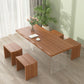 Luxury Wood Table for Restaurant Rectangle Dining Table with Acrylic Double Pedestal Base Brown 70.9"L x 31.5"W x 29.5"H Without Chairs Clearhalo ' dining_table' 'Dining Tables & Seating' 'Dining Tables' 'furn' 'furn_dining_table' 'Furniture' 'furniture_dining_table' 'Kitchen & Dining Furniture' 'kitchen&dining_furn' 'kitchen' 'kitchen_dining_table' 4577047