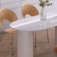 Sintered Stone Dining Table Luxury Double Pedestal Table for Dining Room Clearhalo ' dining_table' 'Dining Tables & Seating' 'Dining Tables' 'furn' 'furn_dining_table' 'Furniture' 'furniture_dining_table' 'Kitchen & Dining Furniture' 'kitchen&dining_furn' 'kitchen' 'kitchen_dining_table' 4577067