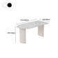 Sintered Stone Dining Table Luxury Double Pedestal Table for Dining Room Clearhalo ' dining_table' 'Dining Tables & Seating' 'Dining Tables' 'furn' 'furn_dining_table' 'Furniture' 'furniture_dining_table' 'Kitchen & Dining Furniture' 'kitchen&dining_furn' 'kitchen' 'kitchen_dining_table' 4577073