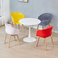 Modern Round Dinette Table Tulip Base Dining Table for Restaurant Wood White 31.5"L x 31.5"W x 29.5"H Clearhalo ' dining_table' 'Dining Tables & Seating' 'Dining Tables' 'furn' 'furn_dining_table' 'Furniture' 'furniture_dining_table' 'Kitchen & Dining Furniture' 'kitchen&dining_furn' 'kitchen' 'kitchen_dining_table' 4577083