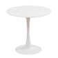 Modern Round Dinette Table Tulip Base Dining Table for Restaurant Wood White Clearhalo ' dining_table' 'Dining Tables & Seating' 'Dining Tables' 'furn' 'furn_dining_table' 'Furniture' 'furniture_dining_table' 'Kitchen & Dining Furniture' 'kitchen&dining_furn' 'kitchen' 'kitchen_dining_table' 4577086