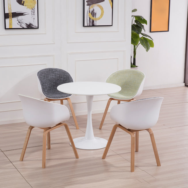 Modern Round Dinette Table Tulip Base Dining Table for Restaurant Clearhalo ' dining_table' 'Dining Tables & Seating' 'Dining Tables' 'furn' 'furn_dining_table' 'Furniture' 'furniture_dining_table' 'Kitchen & Dining Furniture' 'kitchen&dining_furn' 'kitchen' 'kitchen_dining_table' 4577094