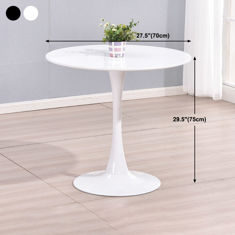Modern Round Dinette Table Tulip Base Dining Table for Restaurant Clearhalo ' dining_table' 'Dining Tables & Seating' 'Dining Tables' 'furn' 'furn_dining_table' 'Furniture' 'furniture_dining_table' 'Kitchen & Dining Furniture' 'kitchen&dining_furn' 'kitchen' 'kitchen_dining_table' 4577099