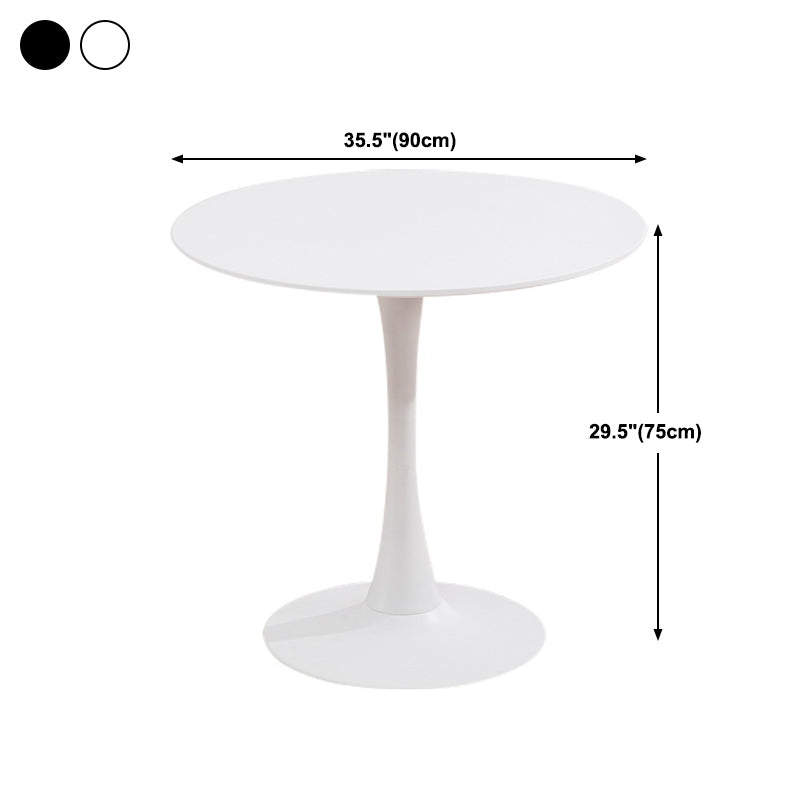 Modern Round Dinette Table Tulip Base Dining Table for Restaurant Clearhalo ' dining_table' 'Dining Tables & Seating' 'Dining Tables' 'furn' 'furn_dining_table' 'Furniture' 'furniture_dining_table' 'Kitchen & Dining Furniture' 'kitchen&dining_furn' 'kitchen' 'kitchen_dining_table' 4577104