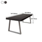 Industrial Style Pine Solid Wood Dining Table Sled Base Dining Room Collection Clearhalo ' dining_table' 'Dining Tables & Seating' 'Dining Tables' 'furn' 'furn_dining_table' 'Furniture' 'furniture_dining_table' 'Kitchen & Dining Furniture' 'kitchen&dining_furn' 'kitchen' 'kitchen_dining_table' 4577132