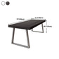 Industrial Style Pine Solid Wood Dining Table Sled Base Dining Room Collection Clearhalo ' dining_table' 'Dining Tables & Seating' 'Dining Tables' 'furn' 'furn_dining_table' 'Furniture' 'furniture_dining_table' 'Kitchen & Dining Furniture' 'kitchen&dining_furn' 'kitchen' 'kitchen_dining_table' 4577134