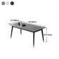 Metal Contemporary Rectangular Dining Table Sintered Stone Top Table with Black Legs Clearhalo ' dining_table' 'Dining Tables & Seating' 'Dining Tables' 'furn' 'furn_dining_table' 'Furniture' 'furniture_dining_table' 'Kitchen & Dining Furniture' 'kitchen&dining_furn' 'kitchen' 'kitchen_dining_table' 4577153