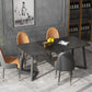 Industrial Style Stone Dining Table Double Pedestal Dining Room Collection Clearhalo ' dining_table' 'Dining Tables & Seating' 'Dining Tables' 'furn' 'furn_dining_table' 'Furniture' 'furniture_dining_table' 'Kitchen & Dining Furniture' 'kitchen&dining_furn' 'kitchen' 'kitchen_dining_table' 4577186