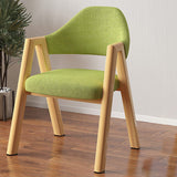 Modern Restaurant Fabric Arm Chair Matte Finish Open Back Dining Chair Clearhalo ' kitchen&dining_furn' 'Dining Chairs' 'Dining Tables & Seating' 'dining_chair' 'furn' 'furn_dining_chair' 'Furniture' 'furniture_dining_chair' 'Kitchen & Dining Furniture' 'kitchen' 4577194