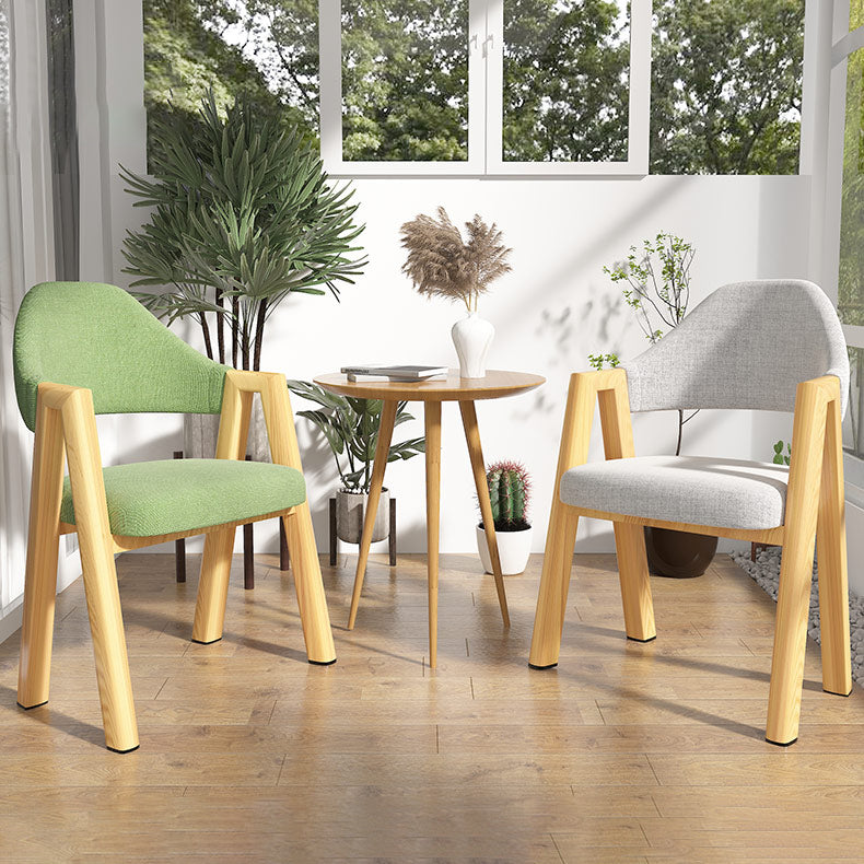 Modern Restaurant Fabric Arm Chair Matte Finish Open Back Dining Chair Clearhalo ' kitchen&dining_furn' 'Dining Chairs' 'Dining Tables & Seating' 'dining_chair' 'furn' 'furn_dining_chair' 'Furniture' 'furniture_dining_chair' 'Kitchen & Dining Furniture' 'kitchen' 4577196