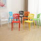 Contemporary Open Back Chair Plastic Stackable Dining Armless Side Chair Clearhalo ' kitchen&dining_furn' 'Dining Chairs' 'Dining Tables & Seating' 'dining_chair' 'furn' 'furn_dining_chair' 'Furniture' 'furniture_dining_chair' 'Kitchen & Dining Furniture' 'kitchen' 4577213