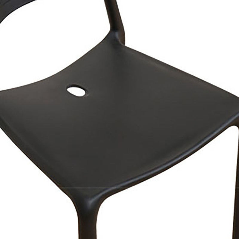 Contemporary Open Back Chair Plastic Stackable Dining Armless Side Chair Clearhalo ' kitchen&dining_furn' 'Dining Chairs' 'Dining Tables & Seating' 'dining_chair' 'furn' 'furn_dining_chair' 'Furniture' 'furniture_dining_chair' 'Kitchen & Dining Furniture' 'kitchen' 4577220